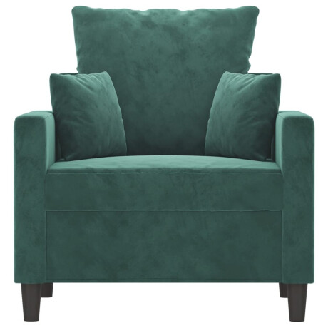 vidaXL Fauteuil 60 cm fluweel donkergroen afbeelding3 - 1