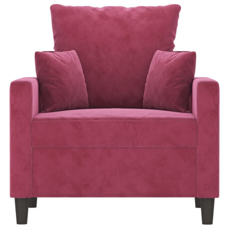 vidaXL Fauteuil 60 cm fluweel wijnrood afbeelding3 - 1