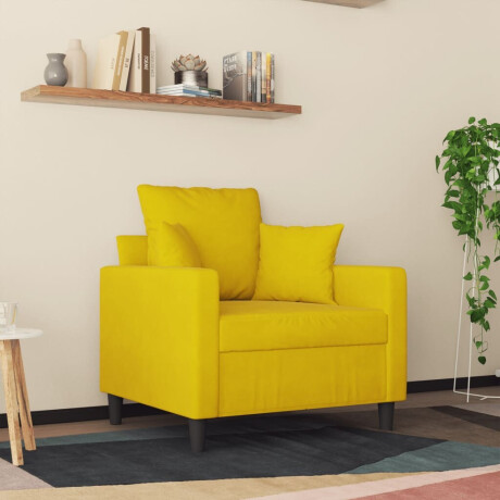 vidaXL Fauteuil 60 cm fluweel geel afbeelding3 - 1