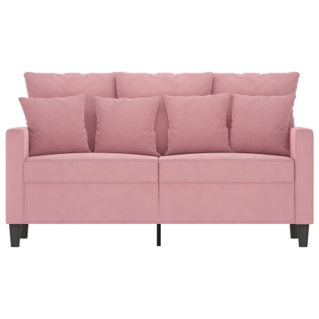 vidaXL Tweezitsbank 120 cm fluweel roze afbeelding3 - 1