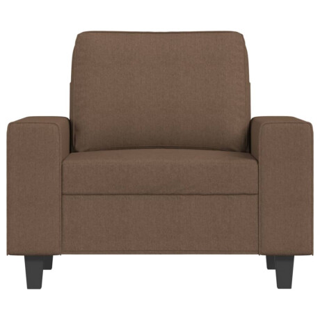 vidaXL Fauteuil 60 cm stof bruin afbeelding3 - 1