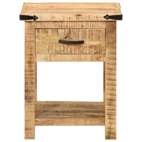 vidaXL Nachtkastje 40x40x50 cm massief mangohout afbeelding3 - 1