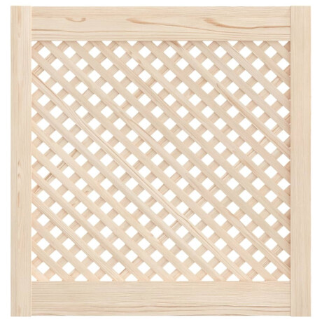 vidaXL Kastdeuren met latwerk 2 st 59,5x61,5 cm massief grenenhout afbeelding3 - 1