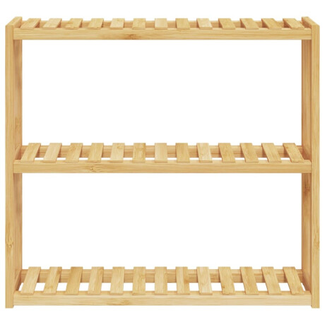 vidaXL Badkamerrek 3-laags wandmontage 60x15x54 cm bamboe afbeelding3 - 1