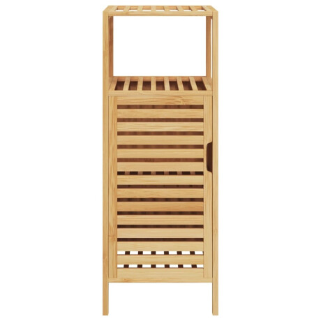 vidaXL Badkamerkastje met schap 36x33x87 cm bamboe afbeelding3 - 1