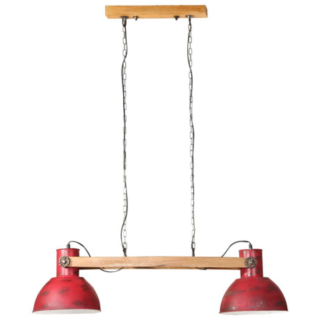 vidaXL Hanglamp 25 W E27 85x28x109 cm verweerd rood afbeelding3 - 1