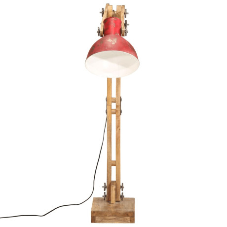 vidaXL Vloerlamp 25 W E27 33x25x130-150 cm verweerd rood afbeelding3 - 1