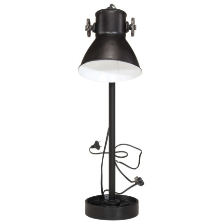 vidaXL Bureaulamp 25 W E27 15x15x55 cm zwart afbeelding3 - 1