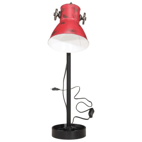 vidaXL Bureaulamp 25 W E27 15x15x55 cm verweerd rood afbeelding3 - 1