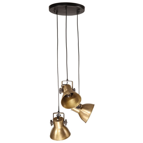 vidaXL Hanglamp 25 W E27 30x30x100 cm antiek messingkleurig afbeelding3 - 1