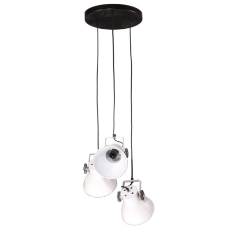 vidaXL Hanglamp 25 W E27 30x30x100 wit afbeelding3 - 1