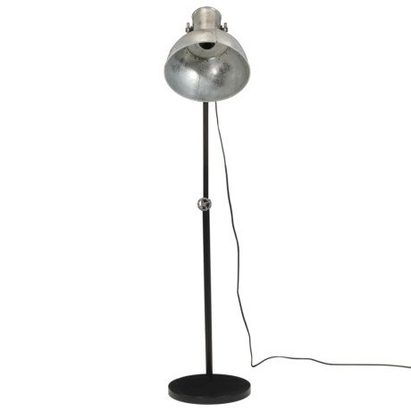 vidaXL Vloerlamp 25 W E27 30x30x90-150 cm vintage zilverkleurig afbeelding3 - 1