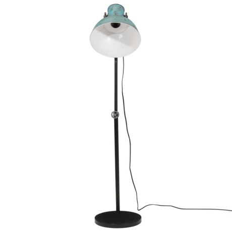 vidaXL Vloerlamp 25 W E27 30x30x90/150 cm verweerd blauw afbeelding3 - 1