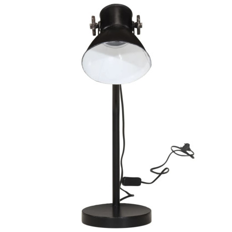 vidaXL Bureaulamp 25 W E27 17x17x60 cm zwart afbeelding3 - 1