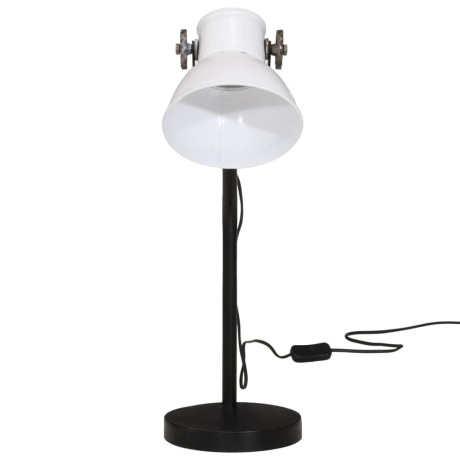 vidaXL Bureaulamp 25 W E27 17x17x60 cm wit afbeelding3 - 1