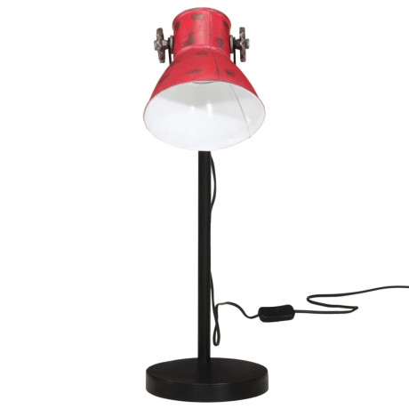 vidaXL Bureaulamp 25 W E27 17x17x60 cm verweerd rood afbeelding3 - 1