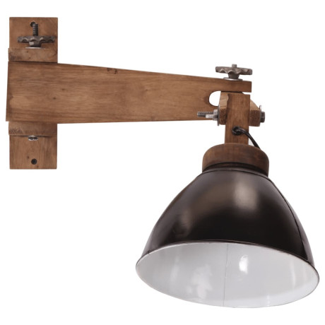 vidaXL Wandlamp 25 W E27 zwart afbeelding3 - 1