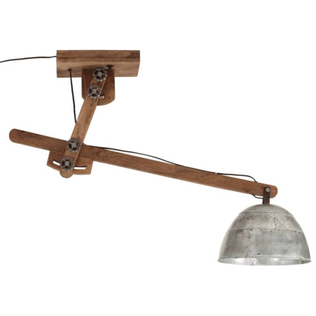 vidaXL Plafondlamp 25 W E27 105x30x65-108 cm vintage zilverkleurig afbeelding3 - 1