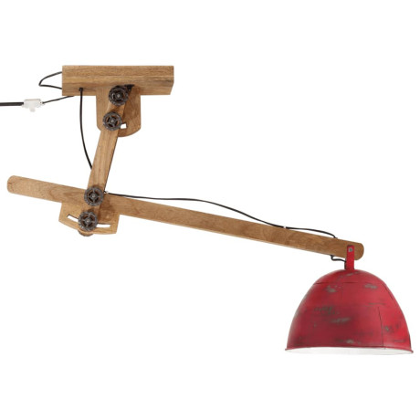 vidaXL Plafondlamp 25 W E27 105x30x65-108 cm verweerd rood afbeelding3 - 1