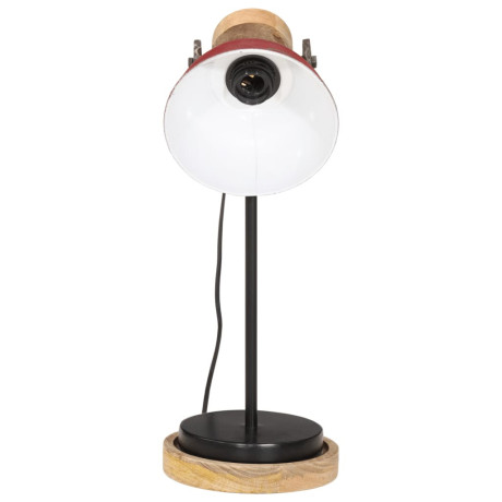 vidaXL Bureaulamp 25 W E27 17x17x50 cm verweerd rood afbeelding3 - 1