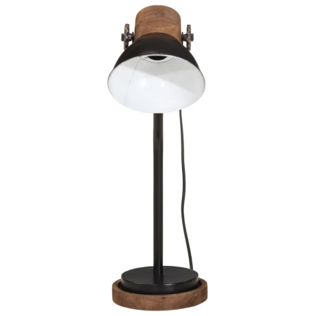 vidaXL Bureaulamp 25 W E27 18x18x60 cm zwart afbeelding3 - 1