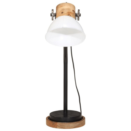 vidaXL Bureaulamp 25 W E27 18x18x60 cm wit afbeelding3 - 1