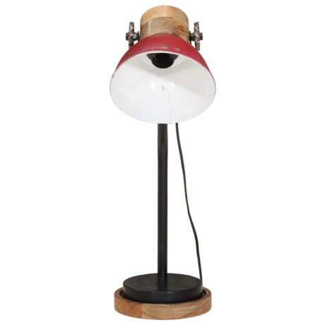 vidaXL Bureaulamp 25 W E27 18x18x60 cm verweerd rood afbeelding3 - 1