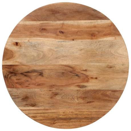 vidaXL Salontafel 55x55x45 cm massief acaciahout en ijzer afbeelding3 - 1