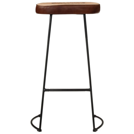 vidaXL Barkrukken 2 st 44x37,5x78 cm donkerbruin afbeelding3 - 1