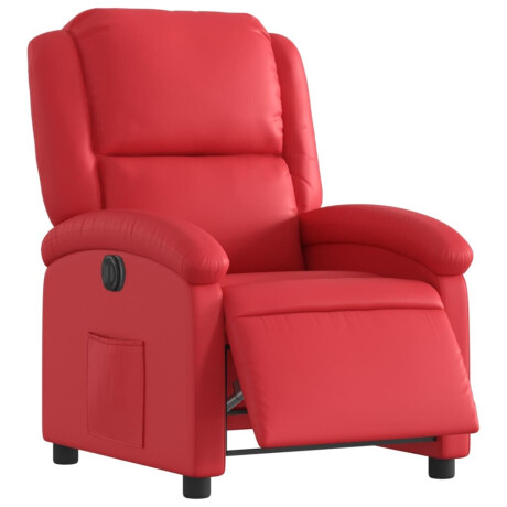 vidaXL Fauteuil verstelbaar elektrisch kunstleer rood afbeelding3 - 1
