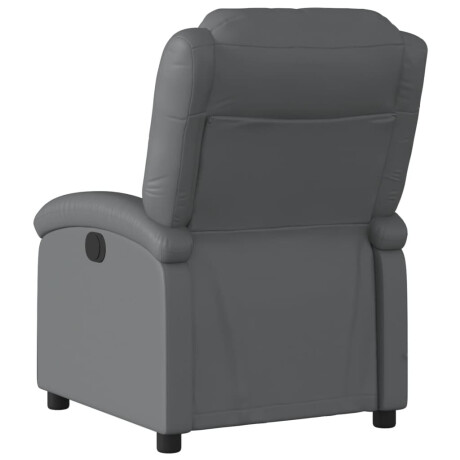 vidaXL Relaxfauteuil grijs kunstleer afbeelding3 - 1