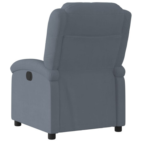 vidaXL Relaxfauteuil Donkergrijs Fluweel afbeelding3 - 1