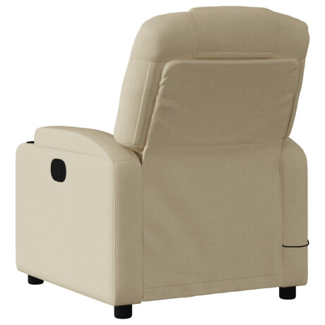 vidaXL Relaxfauteuil Crème Stof afbeelding3 - 1