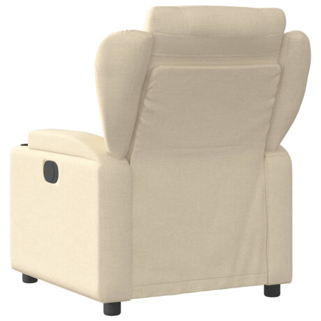 vidaXL Relaxfauteuil Crème Stof afbeelding3 - 1