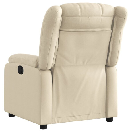 vidaXL Relaxfauteuil Crème Stof afbeelding3 - 1