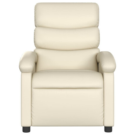 vidaXL Relaxfauteuil Crème Kunstleer afbeelding3 - 1