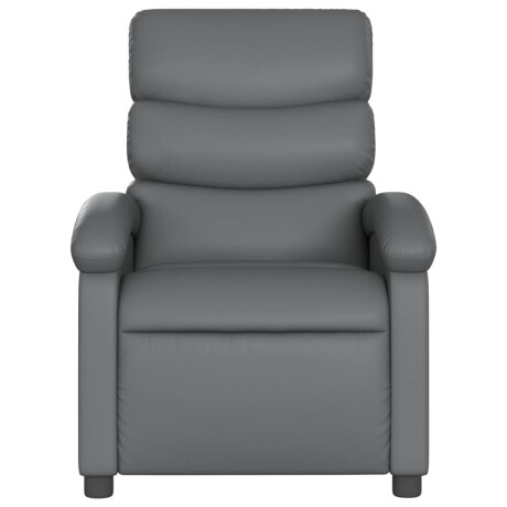 vidaXL Relaxfauteuil grijs kunstleer afbeelding3 - 1