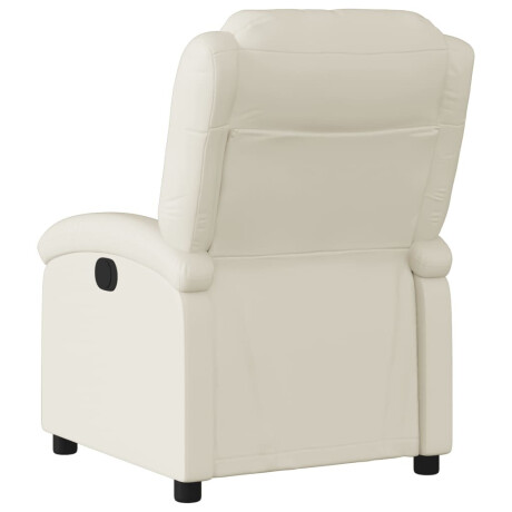 vidaXL Relaxfauteuil crèmekleurig kunstleer afbeelding3 - 1