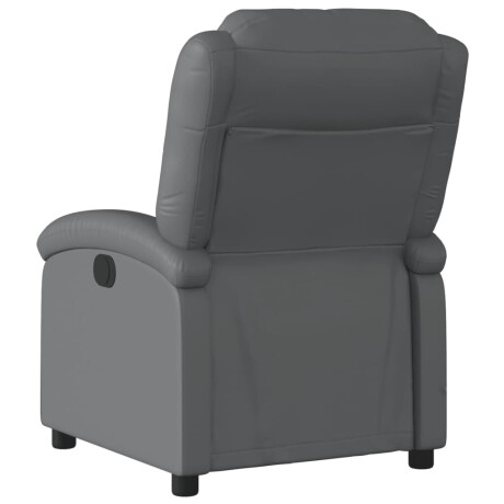 vidaXL Relaxfauteuil grijs kunstleer afbeelding3 - 1