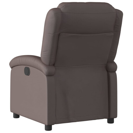 vidaXL Relaxfauteuil donkerbruin echt leer afbeelding3 - 1