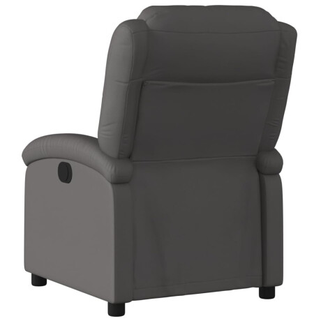 vidaXL Relaxfauteuil Grijs Echt Leer afbeelding3 - 1