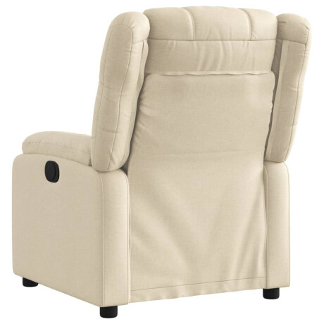 vidaXL Relaxfauteuil crème stof afbeelding3 - 1