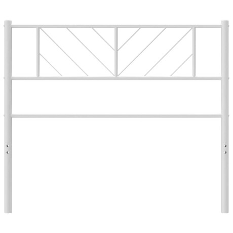 vidaXL Hoofdbord 90 cm metaal wit afbeelding3 - 1