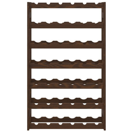 vidaXL Wijnrek voor 42 flessen massief grenenhout bruin afbeelding3 - 1