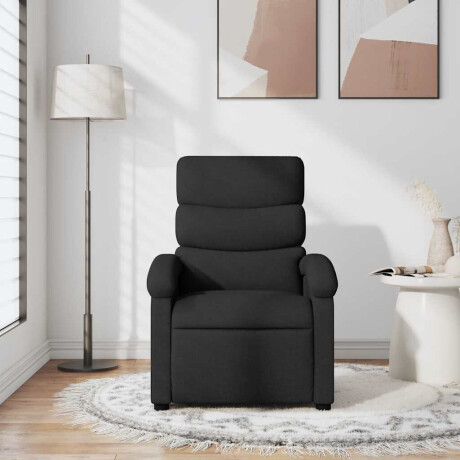 vidaXL Fauteuil verstelbaar stof zwart afbeelding3 - 1