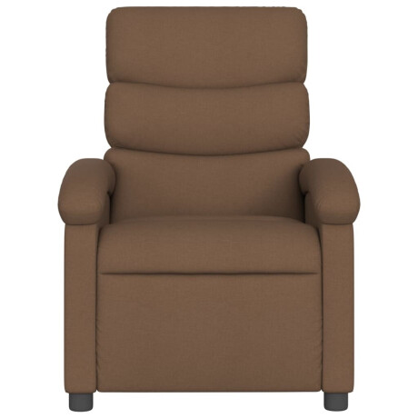 vidaXL Fauteuil verstelbaar stof bruin afbeelding3 - 1
