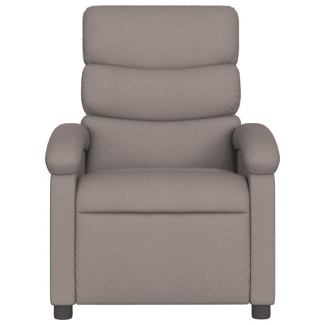 vidaXL Fauteuil verstelbaar stof taupe afbeelding3 - 1