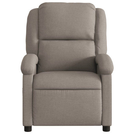 vidaXL Fauteuil verstelbaar stof taupe afbeelding3 - 1