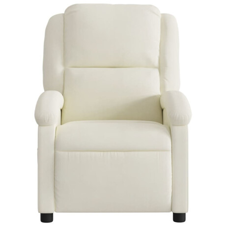 vidaXL Relaxfauteuil Crème Fluweel afbeelding3 - 1