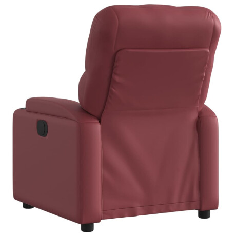 vidaXL Fauteuil verstelbaar kunstleer wijnrood afbeelding3 - 1